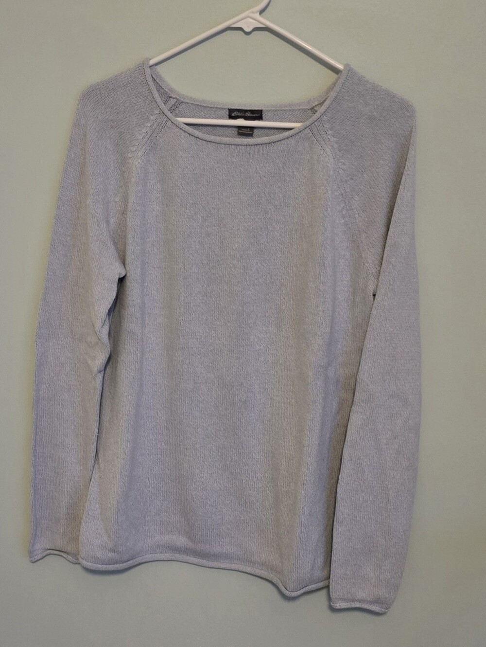 Eddie Bauer Gray Scoop Neck Sweater